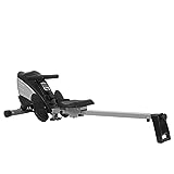 Image of JLL® R200 Luxury Home Rowing Machine, 2023 Model Rowing Machine Fitness Cardio Workout with Adjustable Resistance, Advanced Driving Belt System, 12-Month Warranty, Black and Silver Colour