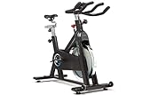 Image of JTX Cyclo 6 Indoor Cycling Exercise Bike, Friction Resistance, 22kg Flywheel, 135kg User Capacity, 2 Year In-Home Warranty, Digital Display, Heart Rate Training