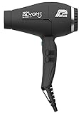 Image of Parlux Alyon Hair Dryer in Matt Black. Light, Long Life Professional Hairdryer with Air Ionizer Technology. 2250 W Blow Dryer with 2 Speeds, 4 Temperatures & Cold Shot Button.