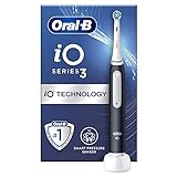 Image of Oral-B iO3 Electric Toothbrushes Adults, Christmas Gifts For Women / Him, 1 Toothbrush Head, 3 Modes With Teeth Whitening, 2 Pin UK Plug, Black