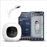Image of Nanit Pro Smart Baby Monitor & Wall Mount – 1080p Secure Wi-Fi Video Camera, Sensor-Free Sleep & Breathing Motion Tracker, 2-Way Audio, Sound and Motion Alerts, Night Vision, Includes Breathing Band