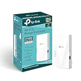 Image of TP-Link AX3000 Dual Band Wi-Fi 6 Range Extender, Broadband Wi-Fi Booster/Hotspot with 1 Gigabit Port, 160 MHz Channels, Built-In Access Point Mode, Easy Setup, UK Plug (RE700X)