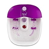 Image of Sensio Foot Spa Massager Pedicure Bath – Nine accessories - Pamper Your Feet with Heat, Bubbles and Massaging Tools – All In One Home Salon – Therapeutic Massage Tub Pedicure Set