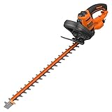 Image of BLACK DECKER Hedge Trimmer 60cm 600W Corded with Saw Blade BEHTS501